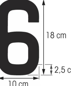 PLASTIMO Chiffre 18 cm - Coque dure