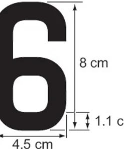 PLASTIMO Chiffre 8 cm - Coque dure