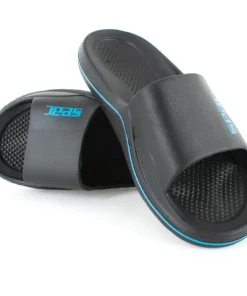 SEAC SUB Claquettes Caya Noir/Bleu Clair