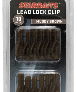 STARBAITS Accessoires De Montage Carpe^Clip plombs Lead Lock Clip Marron
