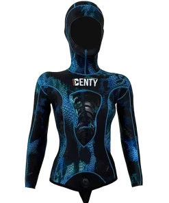 DENTY SPEARFISHING Combinaison Chasse Sous-Marine^Combinaison de chasse sous marine Femme Anaconda 5 mm Bleu