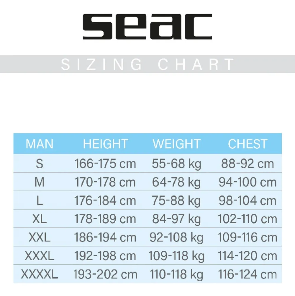 SEAC SUB Nage En Mer|Triathlon^Combinaison de nage apnée Homme Energy 2 mm