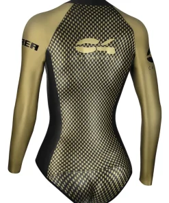 C4 Maillot De Bain Natation Femme|Combinaison Apnée Femme^Combinaison de nage avec manches - 2 mm