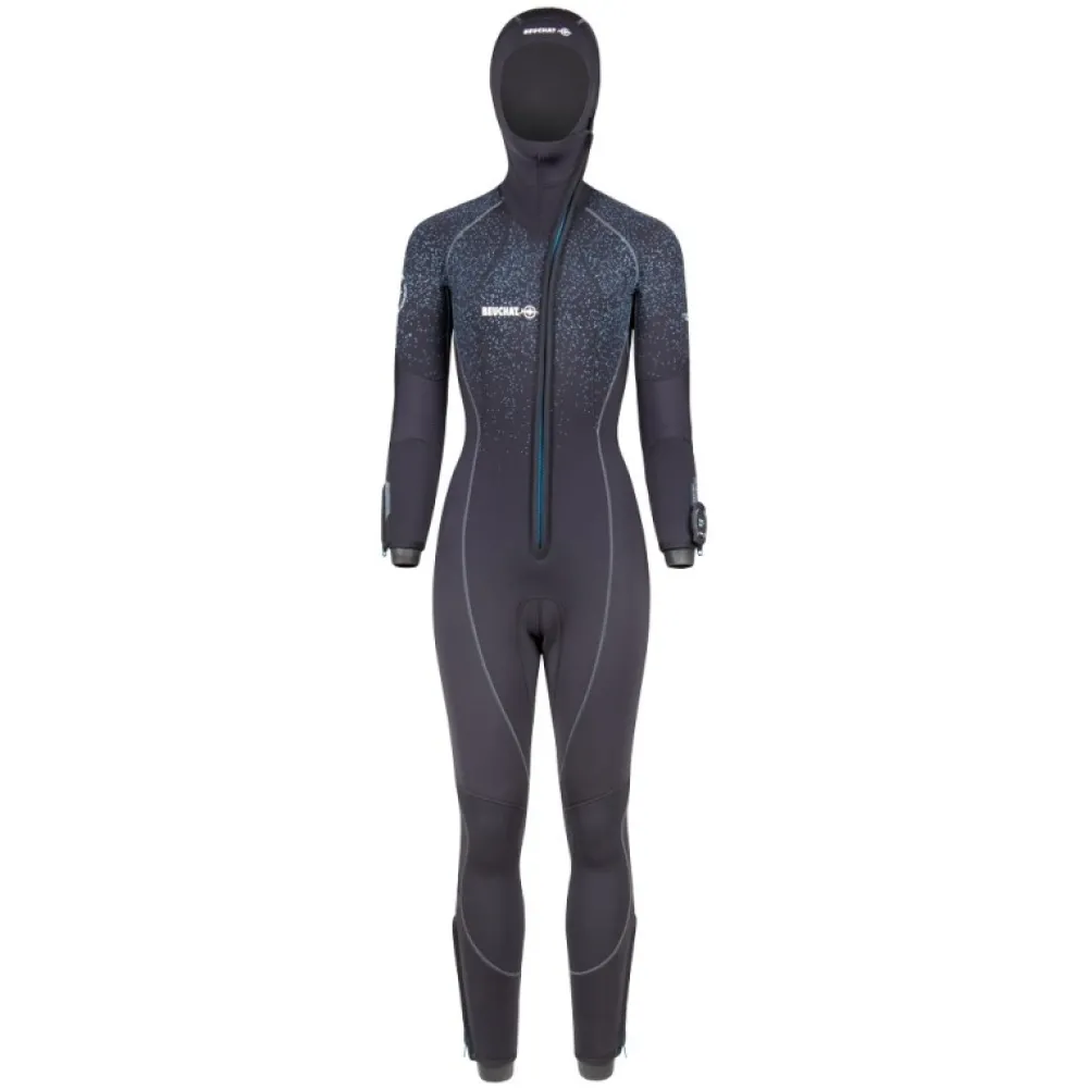 BEUCHAT Combinaison Humide^Combinaison de plongée Focéa Comfort 6 Cagoule - Femme - 7 mm
