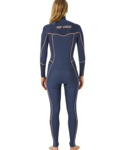 RIP CURL Combinaison Surf Femme|Combinaison Paddle^Combinaison femme Dawn Patrol Perf 3/2 Front zip - Navy