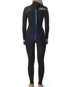 Femme RIP CURL Combinaison femme Omega 3/2 Back zip - Black