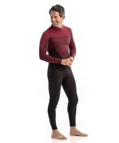 Homme JOBE Combinaison homme Perth 3/2 Back Zip Rouge