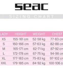 SEAC SUB Combinaison Plongée Snorkeling Seac Relax Femme 2.2 mm