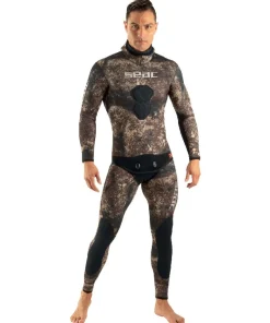 SEAC SUB Combinaison Chasse Sous-Marine^Combinaison Ghost Marron - 7 mm