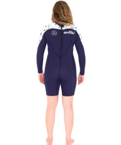 MELLOW SEA Combinaison Shorty longe cote Femme Anfibi by Double Zip 3-2 mm