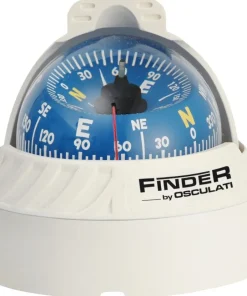 OSCULATI Compas Finder Bleu à encastrer avec éclairage Ø rose : 67 mm Inclinaison Max 30°