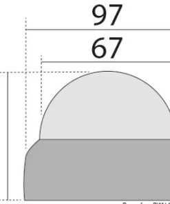 OSCULATI Compas Finder Bleu à encastrer avec éclairage Ø rose : 67 mm Inclinaison Max 30°