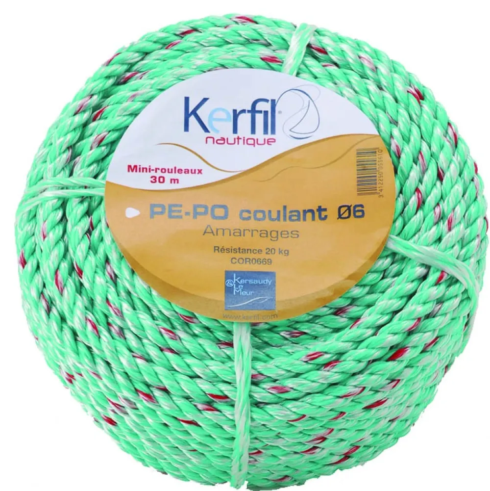 KERFIL Cordage de pêche polyéthylène polyester coulant 50 ou 30 m