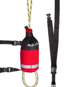 AQUA DESIGN Sécurité Canoë Kayak^Corde de sécurité Throwbag avec ceinture Rouge 15 mètres