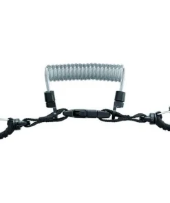 MARES Accessoires Gilets|Accessoires Eclairage^Cordon spirale inox deux mousquetons