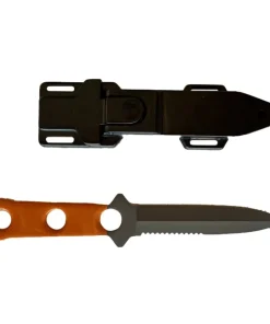 DENTY SPEARFISHING Couteau de mollet peinture titane Denty