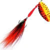 SUISSEX Cuiller Tournante XL Bucktail Fire Tiger - n°5| Leurres Carnassier