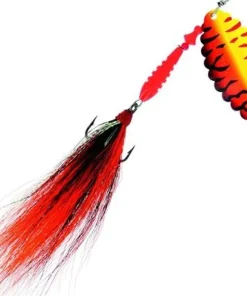 SUISSEX Cuiller Tournante XL Bucktail Fire Tiger - n°5| Leurres Carnassier