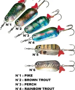 DAM Leurres Carnassier^Cuillers de pêche Ondulantes Super Natural Blinker 6 gr / 32 mm