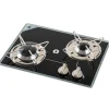 OSCULATI La Cuisson^Cuisinière à gaz verre cristal encastrable - 2 feux