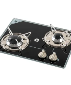 OSCULATI La Cuisson^Cuisinière à gaz verre cristal encastrable - 2 feux