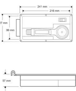 PLASTIMO Douchette de pont encastrable