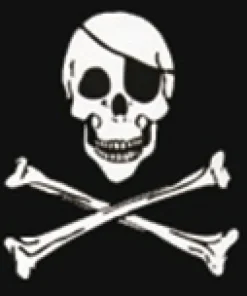DéCOMARINE Drapeau Pirate deux os  90 x 150