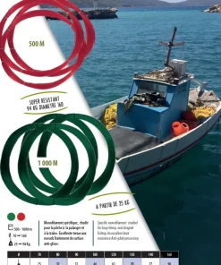 POWERLINE Echeveau nylon vert 1000 m