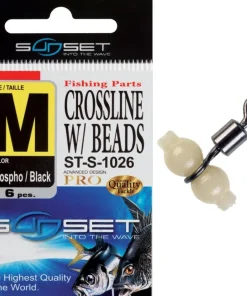 SUNSET Accessoires|Tous Les Produits^Emerillon Rotatif Crossline w/beads ST-S-1026