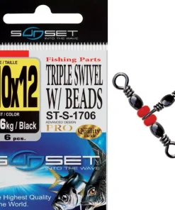 SUNSET Emerillon Triple Rotatif Rolling w/beads ST-S-1706