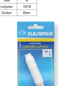 FLASHMER Fil élastique pour Appâts 100 m