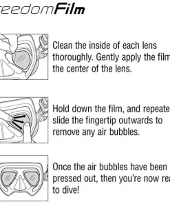 TUSA Films anti-buée masque Mono-verres  M1001 M1010
