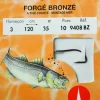 WATER QUEEN Forgé bronzé tige courte 9408 BZ 120 cm Hameçons N°3 sur Nylon35/100