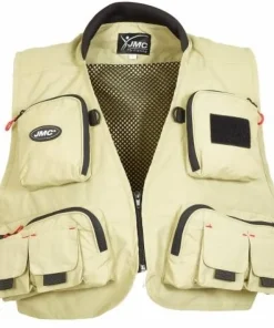 JMC & MOUCHES DE CHARETTE Vêtements Pêche Truite|Vêtements Pêche Mouche^Gilet de pêche JMC Diplomat V2 Kaki