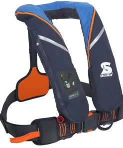 SECUMAR Gilet de sauvetage Automatique Survival 220N Bleu clair + harnais| Gilet De Sauvetage