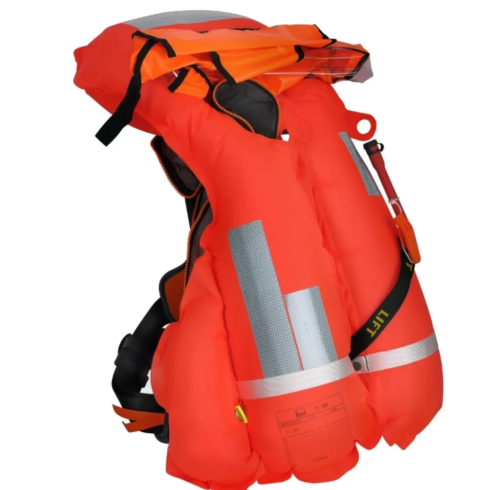 SECUMAR Gilet de sauvetage Automatique Survival 220N Bleu clair + harnais| Gilet De Sauvetage