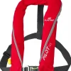PLASTIMO Gilet gonflable Pilot 165N Automatique Rouge + Harnais