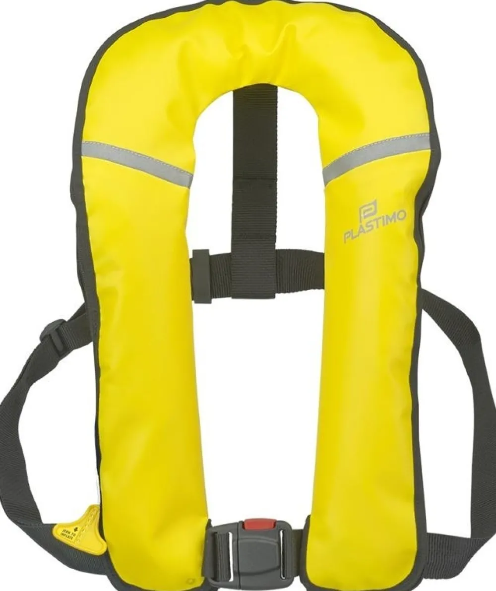 PLASTIMO Gilet gonflable Pilot Pro 180N automatique jaune| Gilet De Sauvetage