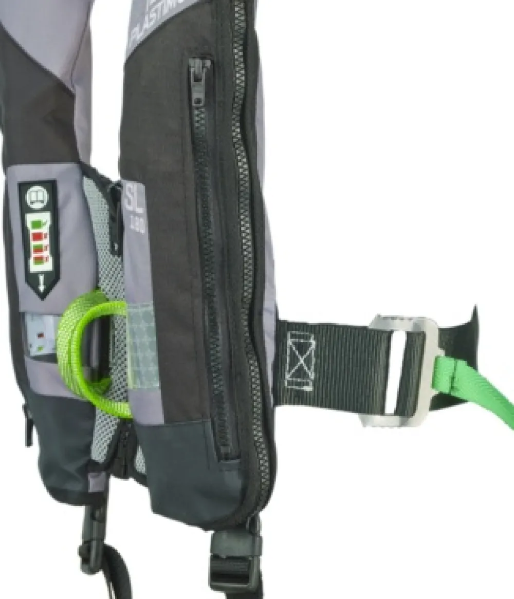 PLASTIMO Gilet gonflable SL 180N Pro-Sensor orange + harnais| Gilet De Sauvetage