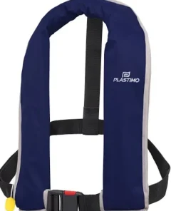 PLASTIMO Gilet gonflable Neo 165 Manuel Bleu sans Harnais
