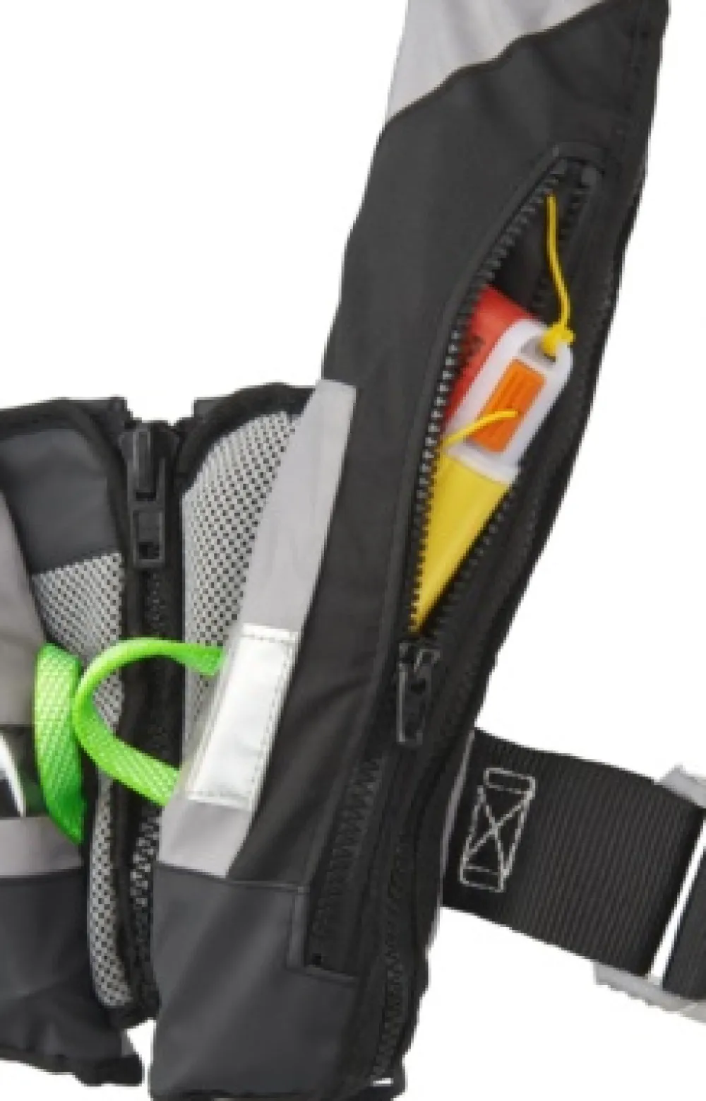 PLASTIMO Gilet gonflable SL 180N automatique gris + harnais| Gilet De Sauvetage