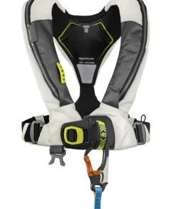 SPINLOCK Gilet gonflable 6D Deckvest 170 N Automatique Blanc Tropic + Harnais