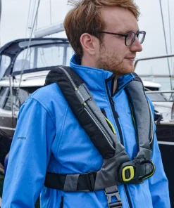 SPINLOCK Gilet gonflable 6D Deckvest 275 N Automatique Noir + Harnais