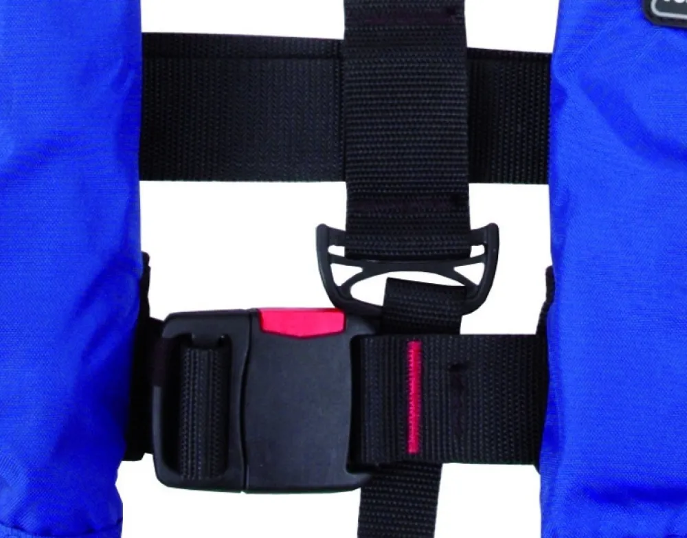 4WATER Gilet gonflable Skipper 150N manuel bleu| Gilet De Sauvetage