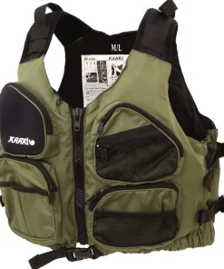 AQUA DESIGN Gilet kayak pêche Kaaki 50N Vert