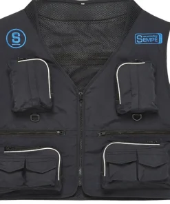 PIERRE SEMPé Vêtements Pêche Truite|Vêtements Pêche Mouche^Gilet microfibre Flow Noir