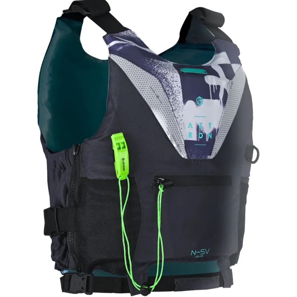 AZTRON Gilet Canoë-Kayak|Gilet Kayak^Gilet sauvetage kayak paddle N-SV 3.0 Homme 50N avec sifflet