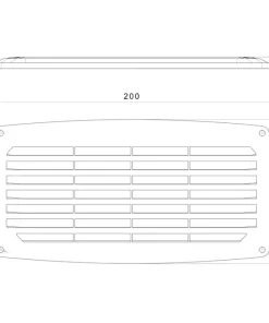 NUOVA RADE Grille d'aeration Blanche 20 X 10 cm