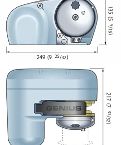 QUICK MARINE Guindeaux^Guindeau Quick horizontal Genius GP2 12V 800W