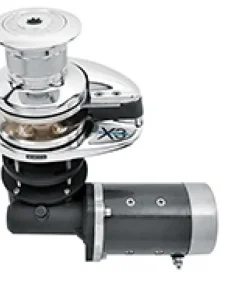 LOFRANS Guindeaux^Guindeau vertical X3 Bronze chromé  1500W - 12V - Barbotin 12/13mm - Avec poupée